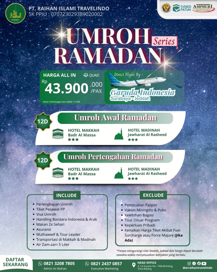 UMROH RAMADHAN SERIES 12 HARI